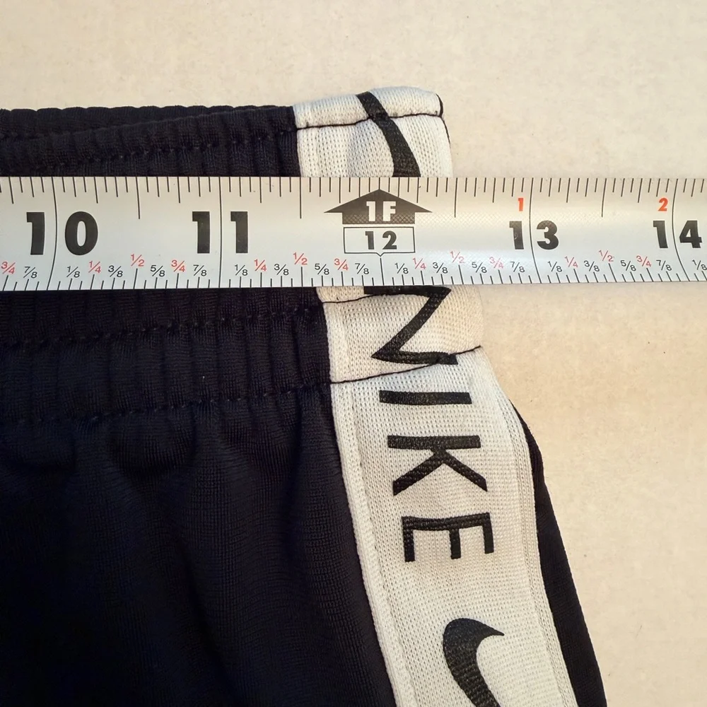 Nike Kid’s‎ Size Large Heritage Track Pants Black White Logo Side Stripe